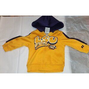 LSU TIGERS baby  Russell Athletic Full Zip Hoodie Sweatshirt 12 MONTHS